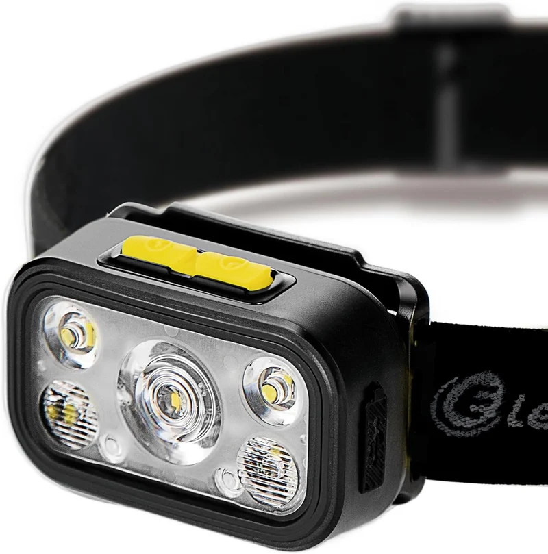 Lampada/Torcia frontale LED potente 600 Lumen, Batteria 1000mAh ricaricabile